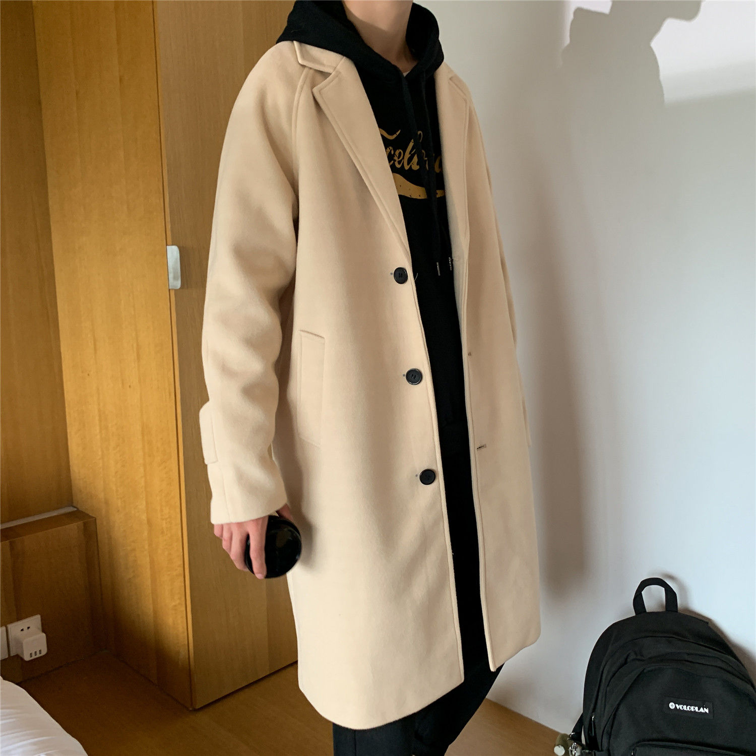 Wool Blend Coat Grey Mans Clim - Outdoor Adventure Recreation recension och pris