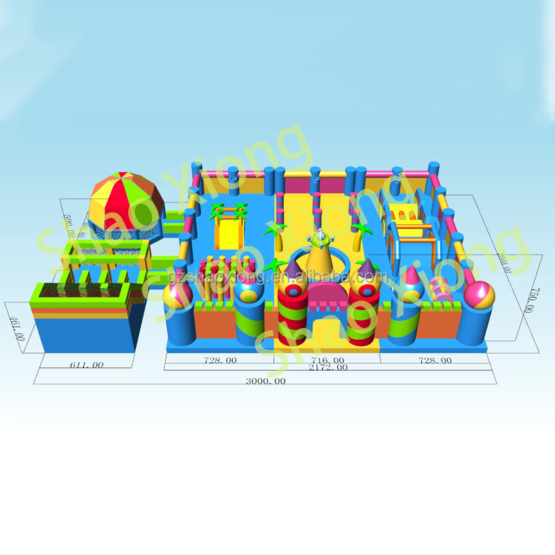 Commercial Inflatable Trampoli - Outdoor Adventure Course recension och pris